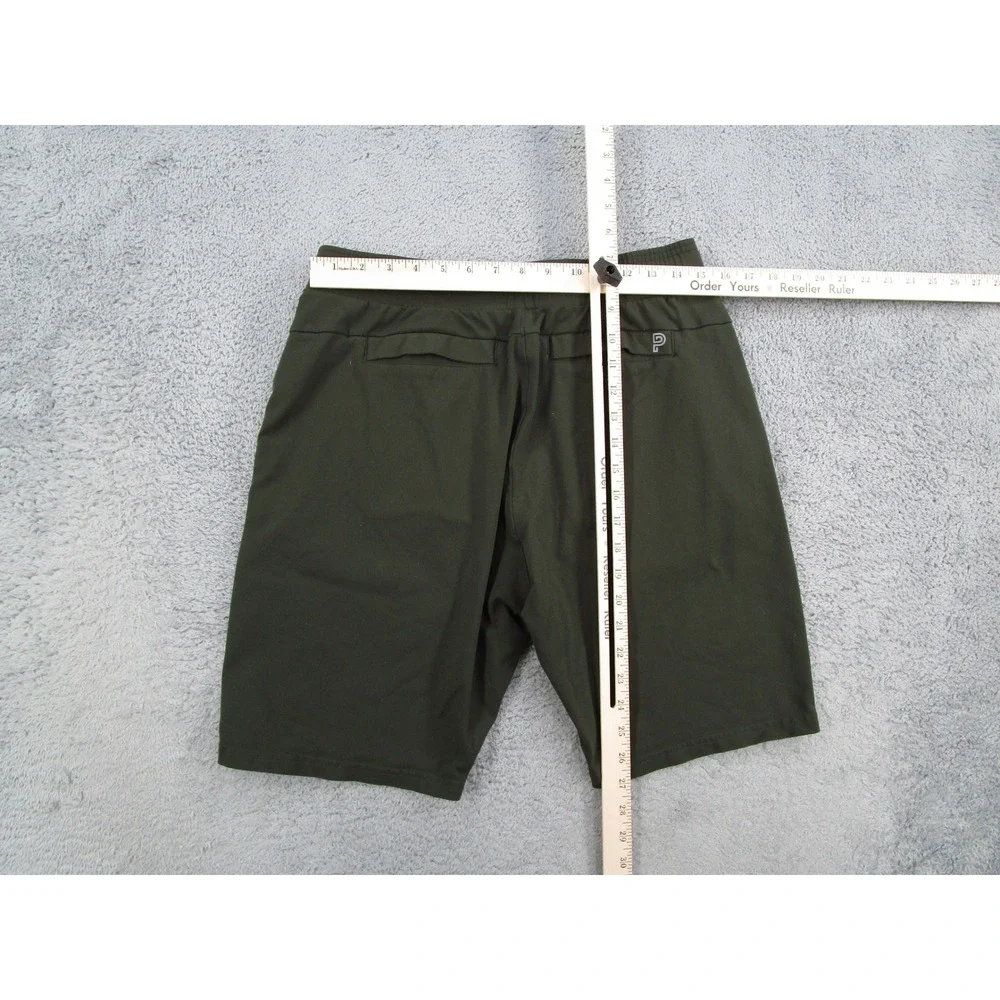 Public Rec All Day Every Day Shorts Mens 34 Olive Green Nylon Stretch Drawstring